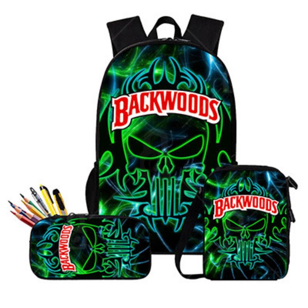 Animations-Schultasche, Grundschultasche, atmungsaktiver wasserdichter Rucksack mit großem Fassungsvermögen, Halloween