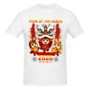 Unisex Year Of The Horse Lion Dance Chinese Lunar New Year 2026 Vintage T Shirt Streetwear Plus Size Cotton Crewneck Sleeve Tshirt