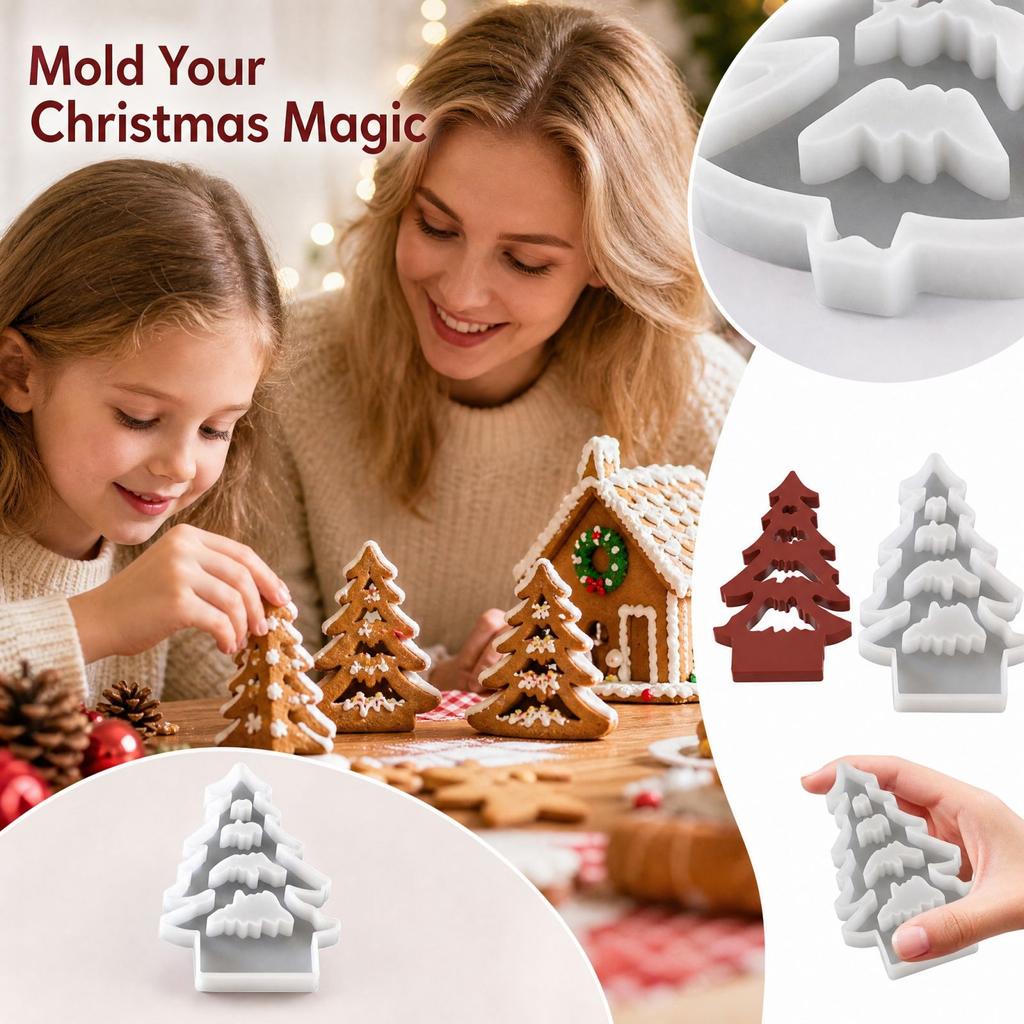 Christmas Tree Silicone for DIY Crafts