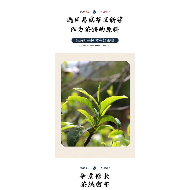357 g Yunnan Pu'er Tea Cake Yiwu Raw Tea Pevně ​​lisovaný Pu'er Tea Cake