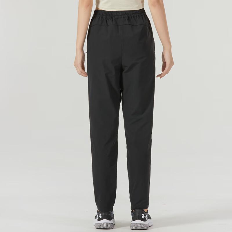 Under Armour Solid Color Breathable Sports Casual Pants Women bottoms Black 23600702-001