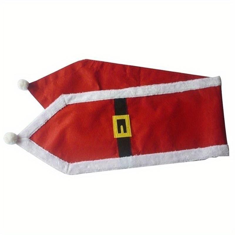 1PC 180*35CM Christmas Holiday Santa Claus Tablecloth Embroidered Table Runner