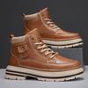 Autumn new British retro high-top Martin boots casual shoes high-top short boots leather shoes