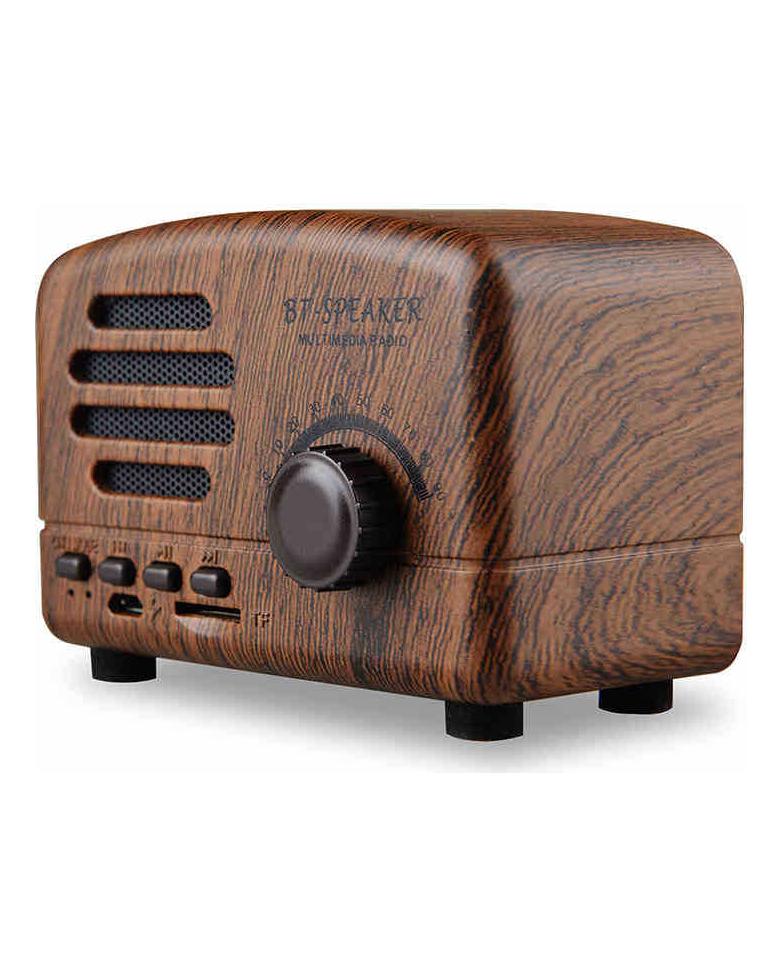 Tragbarer Retro-Bluetooth-Lautsprecher, Retro-Mini-tragbarer kabelloser Bluetooth-Lautsprecher, Radio, USB/TF-Karte, Musik-Player, Musikbox