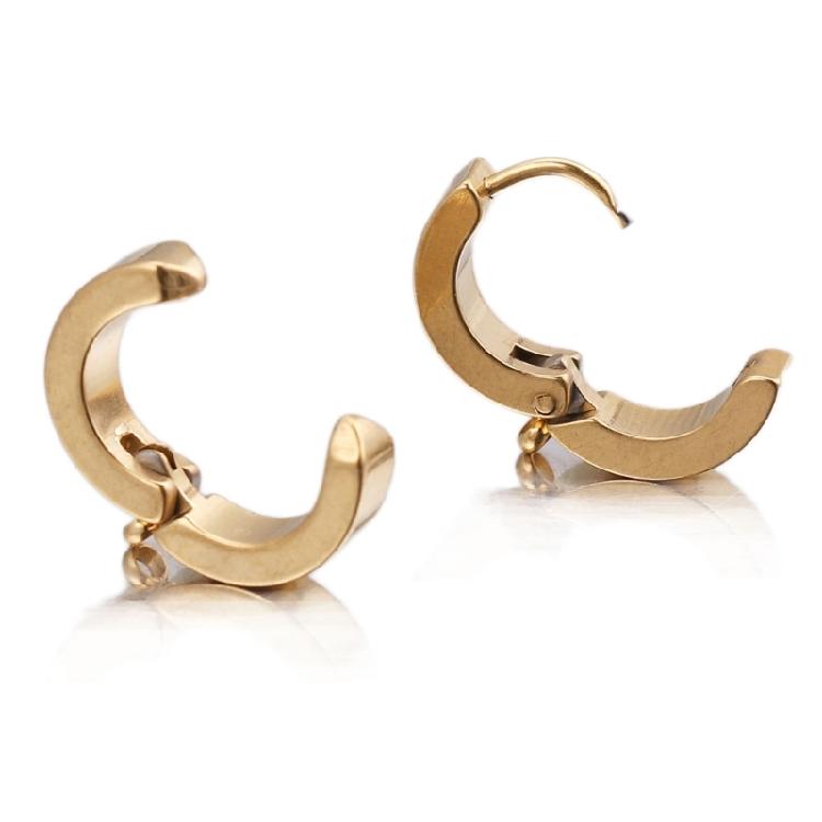 Women Hoop Earrings Hypoallergenic Stainless Steel Material Everyday Earrings