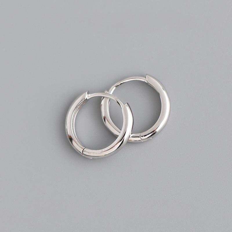 925 Silber Geometrische Creolen für Damen Modeschmuck Silber Schmuck Geschenke Trendig