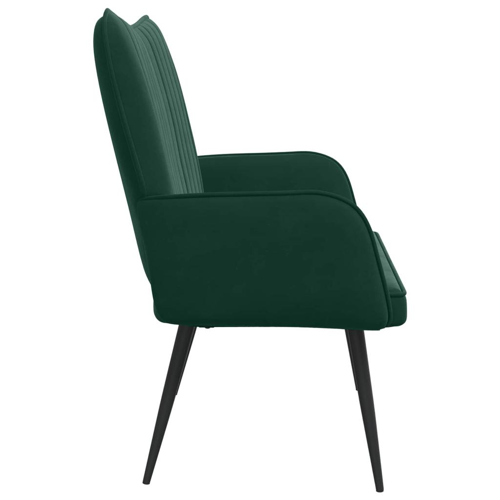 2 Seater Sofa Dark Green 115 x 61 x 87 cm Velvet (V)