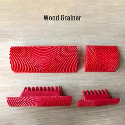 3-Zoll und 6-Zoll Holzmaserung Walze Textur Farbwerkzeug Set