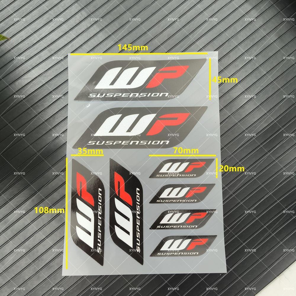 Reflective WP Suspension Sticker Shocker Damper Decal For KTM Honda Yamaha Suzuki Kawasaki Ducati