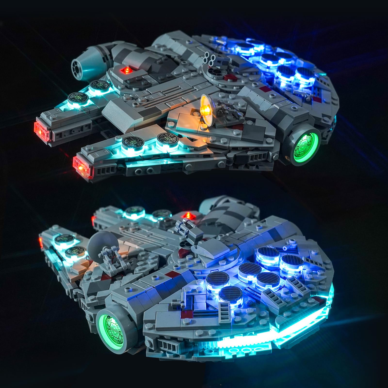 Kit di Illuminazione LED Fai-da-te Per LEGO Star Wars 75375 Millennium Falcon Classico Luce LED Giocattolo da Costruzione Decorazione Accessori di Ill