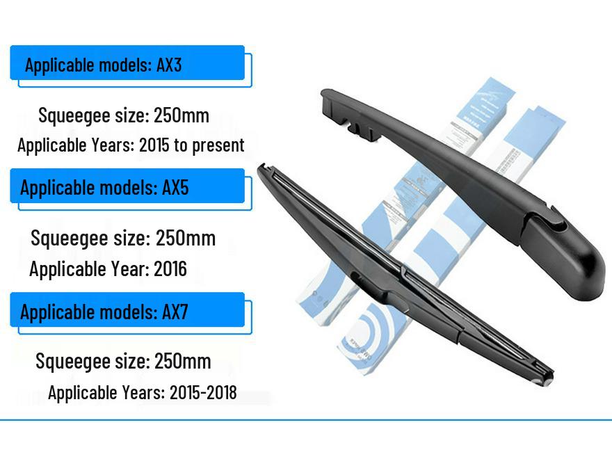 Dongfeng H30 AX7 AX3 AX5 Rear Window Bone-Free Wiper Blade Assembly