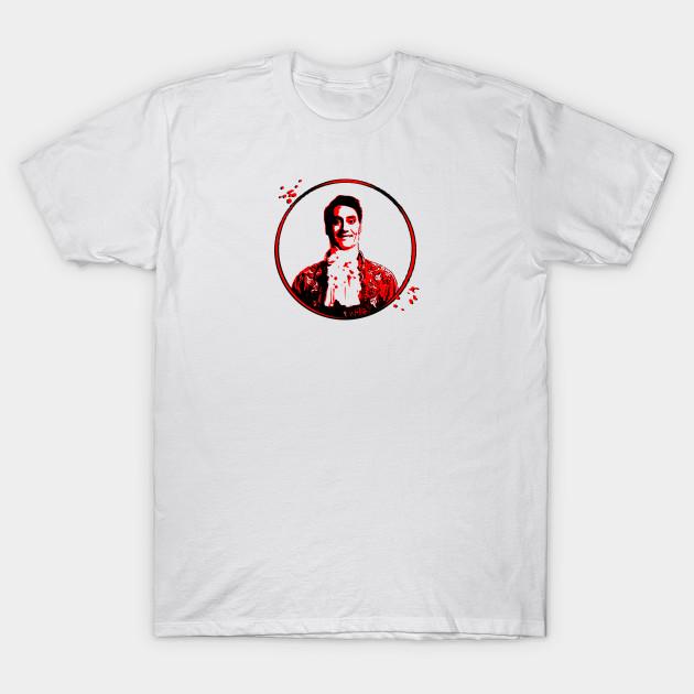 

Men Black Print T-shirt What We Do In The Shadows, Viago: No Words No-Cut Transfer Paper Print Cotton Tshirt 4XL білий