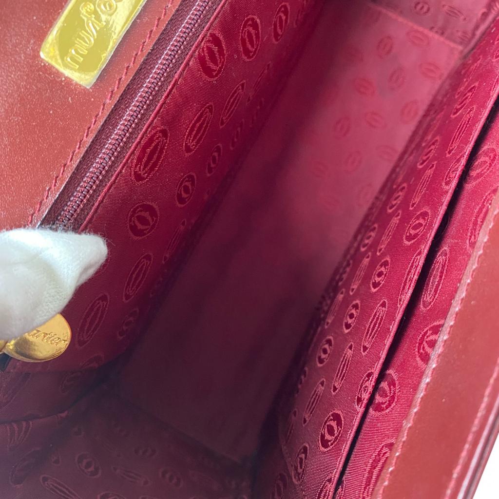 Used CARTIERHandbag Bordeaux leather Women