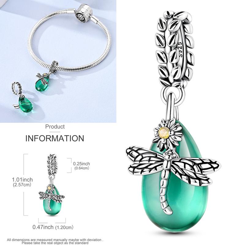 

Copper Dragonfly Butterfly Pendant Charms Bead Fit Original Bracelet Bangle Women Jewelry Girl Making Beads