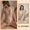 Sexy Underwear Sexy Perspective One-piece Pajamas Lace Milk Nightgown Eyelash Lace Set