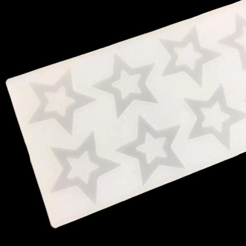 Diy Hollow Pentagram Chocolate Silicone Mold, Sugar Cake Decoration, Handmade Drip Glue Mold, Craft Gift