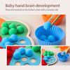 Hölzern Montessori Spielzeug Baby Farb sortieren Sensorik Spielzeug Blumenform Regenbogen Brett Kinder Feinmotorik Bildung Spielzeug Kind Geschenk