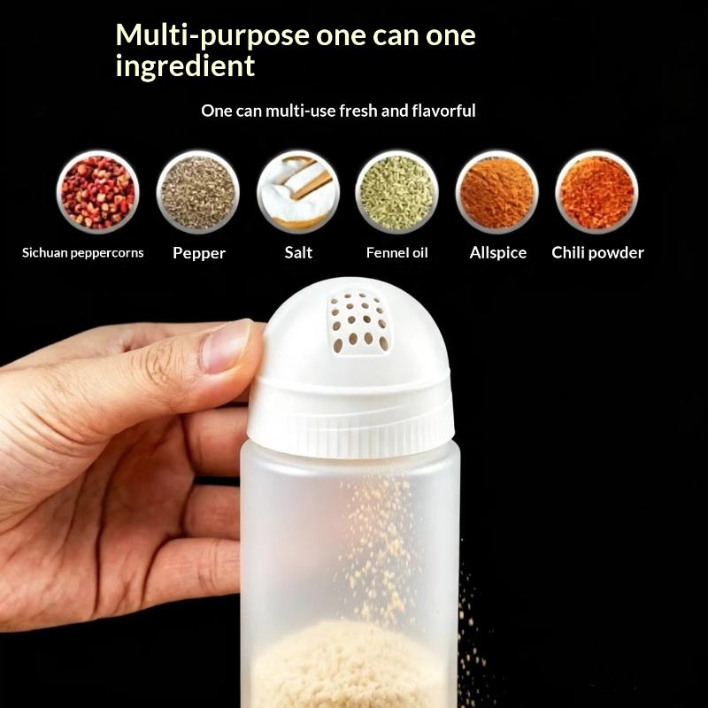 Plastic Spice Jar With Shaker Lids 400/600ml Leakproof Seasoning Container for Home Kitchen Daily Storage