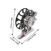 DEARMAMY Ice Fishing Lightweight Creative Compact Spinning x x for and Sea Fishing Reel, Metal, Design, Reel, 7.00 6.00 5.50cm, 55G, River, Lake,
