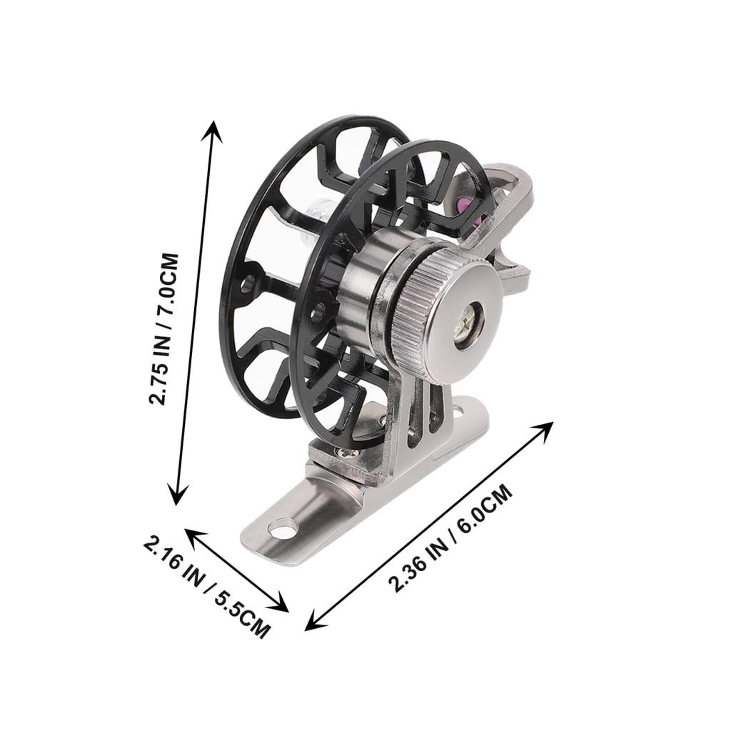 DEARMAMY Ice Fishing Lightweight Creative Compact Spinning x x for and Sea Fishing Reel, Metal, Design, Reel, 7.00 6.00 5.50cm, 55G, River, Lake,