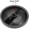 uxcell Timer Knobs Range Replacement Knobs Time Control Knob Round D Shape Shaft for Electronic Microwave Oven Cooker 3pcs