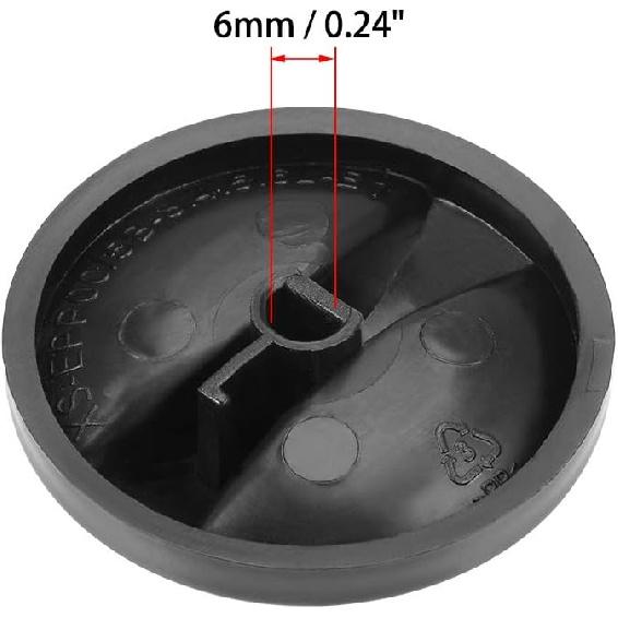uxcell Timer Knobs Range Replacement Knobs Time Control Knob Round D Shape Shaft for Electronic Microwave Oven Cooker 3pcs