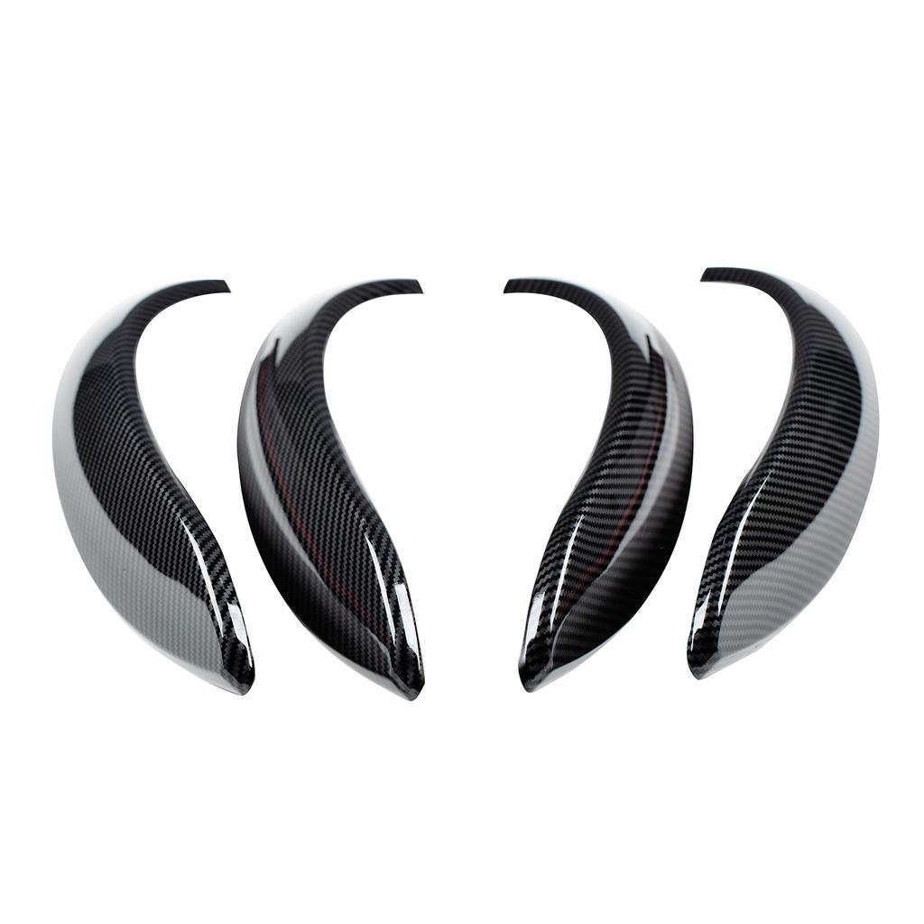 4Pcs Carbon Fiber Car Interior Door Handle Cover Trim Decor Sticker for BMW 3 Series F30 F31 3GT F34 4 Series F36 Anti-Scratch Styling