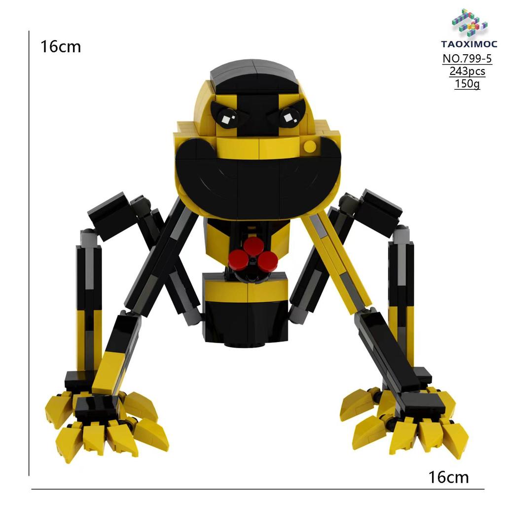 Poppy3 Smiling Critters: Sleepy Cat Building Blocks