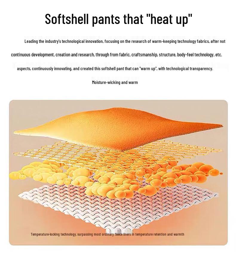 JOW Men's 2025 Thermal Straight-Leg Trousers