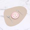 40x30cm Placemats 6pc Oval PU Leather Round Versatile