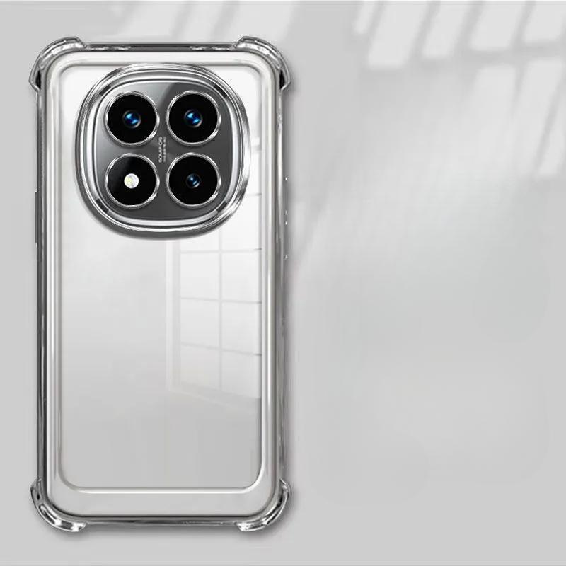 Clear Transparent Shockproof Plating Silicone Case For Xiaomi Redmi Note 15 Pro Plus 5G Soft Back Cover