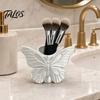 3D Printed Butterfly Pen Holder, Embossed Desk Organizer for Pencils Makeup Brushes, Large Capacity Storage Box for Home Office Decor