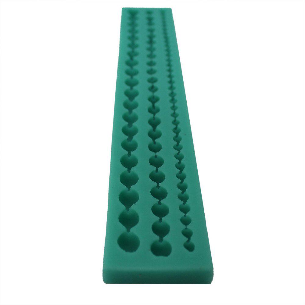 Silicone Mould String New DIY Cute Pearl String Beads Silicone Mold Cake Decorating Fondant Baking