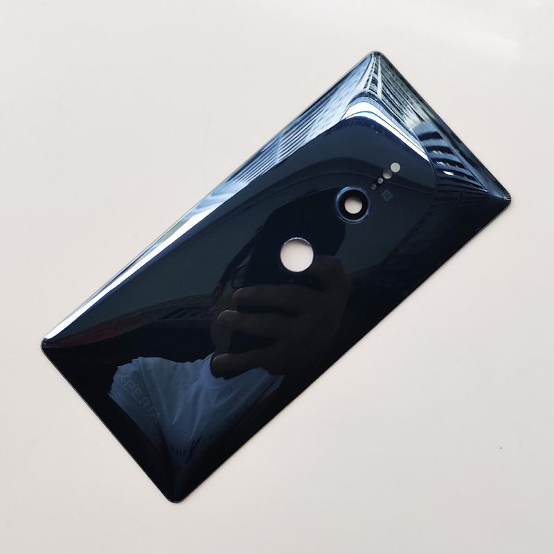 Back Glass For Sony Xperia XZ2 Battery Cover Housing Rear Case +Camera Lens Replacement Parts With Adhesive