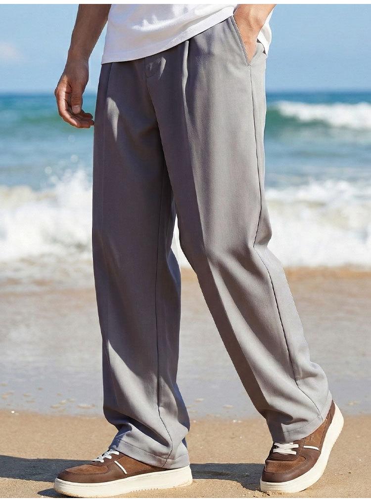 Men's Wide Leg Casual Pants