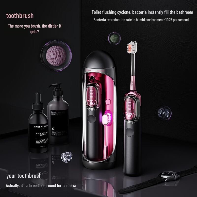 JIMOK J7pro Sonic Electric Toothbrush with Sterilization Gift Box CN Plug (adapter Included)