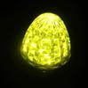 24V LED Marker Lamp Side Marker Plated Ring Truck Supplies Set of 2 (Yellow)