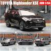 1/64 TOYOTA Highlander XSE Hybrid Miniature Model JKM 1/64 Premium SUV Toy Car Vehicle Free Wheels Diecast Alloy Collection Gift