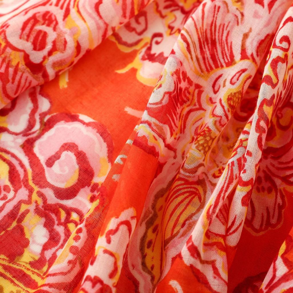 Winter Aztec Ethnic Floral Tassel Viscose Shawls Scarf Lady High Quality Thin Wrap Beach Stole Bufandas Muslim Hijab 180*90Cm