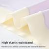 Plus Size Ladies Summer Solid Color Ice Silk No Mark Comfortable Breathable High Waisted Briefs