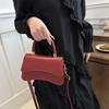 Chic Pu Leather Small Square Bag For Women Casual Street Style Elegant Crossbody Purse With Phone Pocket