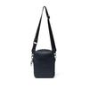 Unisex Schultertasche mit BLACK KINGHerren/Damen (Vertikale) Fleur-de-lis Monogramm, Kompakt, PVC, Wasserabweisend