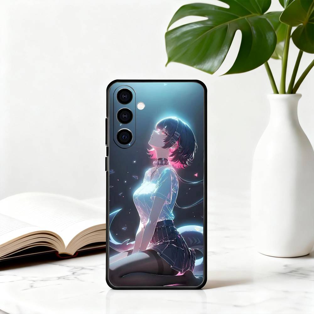 

E-Ellen Joe Zenless Zone Zero Phone Case Black Silicone Soft For Samsung Galaxy A73,A72,A71,A70,A53,A52,A51 Samsung a20s