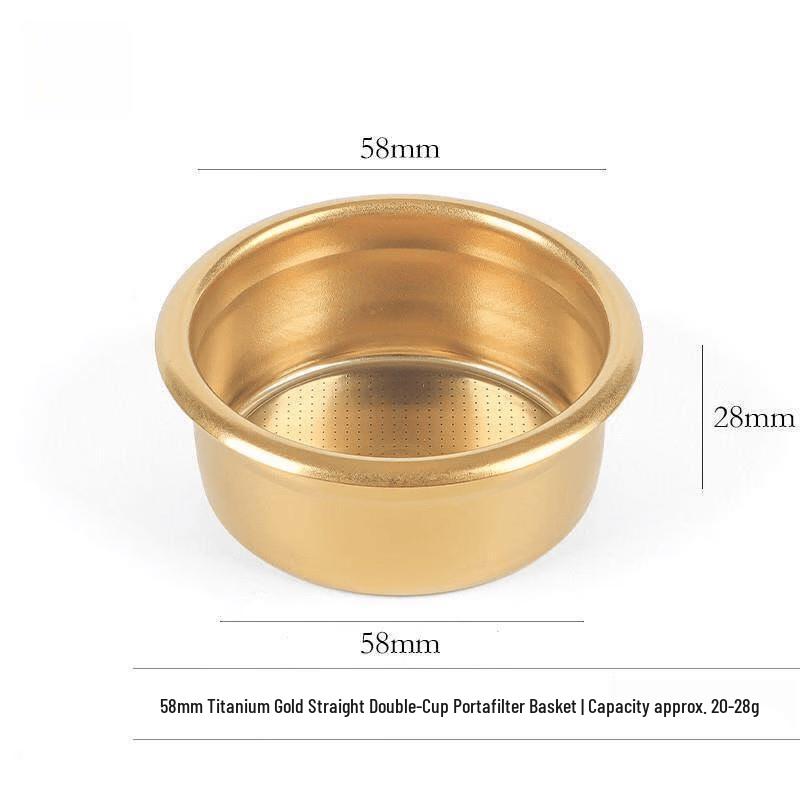 58mm Titanium Espresso Portafilter Basket