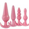 Soft Anal Dildo Butt Plug Prostate Massager Adult Gay Phalluses Anal Plug Beads G-spot Erotic Sex Toys For Men Women