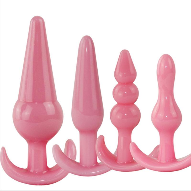 Soft Anal Dildo Butt Plug Prostate Massager Adult Gay Phalluses Anal Plug Beads G-spot Erotic Sex Toys For Men Women