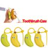 Portable Toothbrush Holder Must-have Travel Toothbrush Protective Cap Cute Banana Hiking Camping Brush Cap Case
