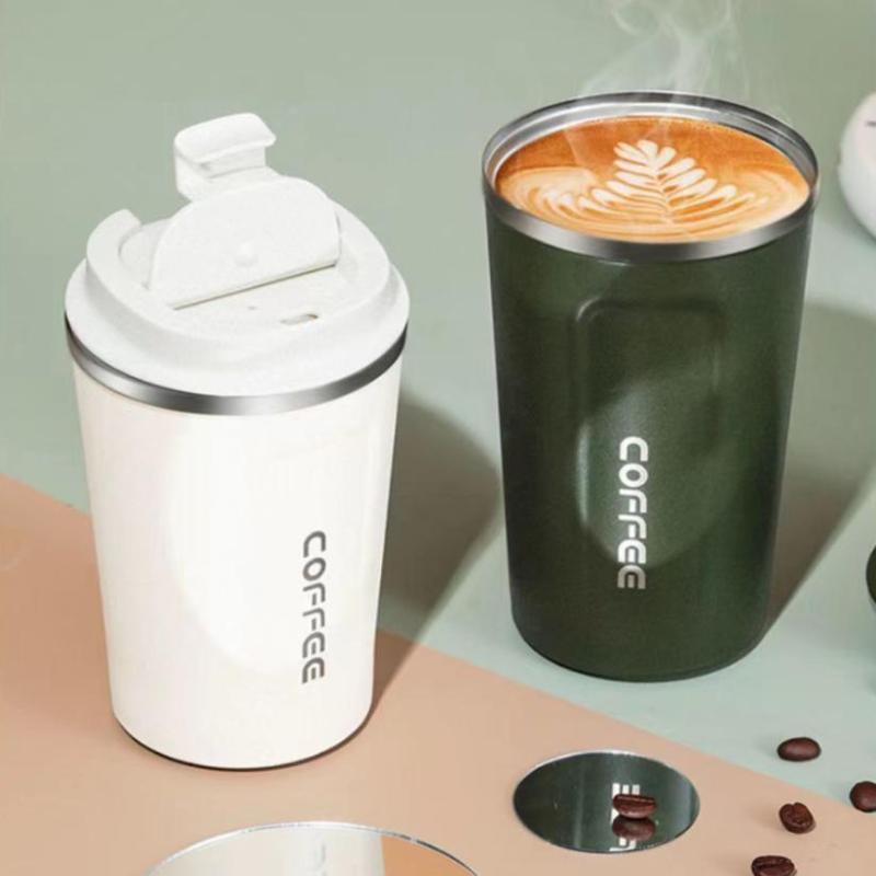 Stainless Steel Coffee Thermal Mug 510ML Portable Durable Tumbler Cup for Hot Cold Drinks Car Travel Use