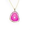 Amethyst fluorite agate naturale ciondolo irregolare pietra grezza grezza collana gioielli di moda gioielli in giada