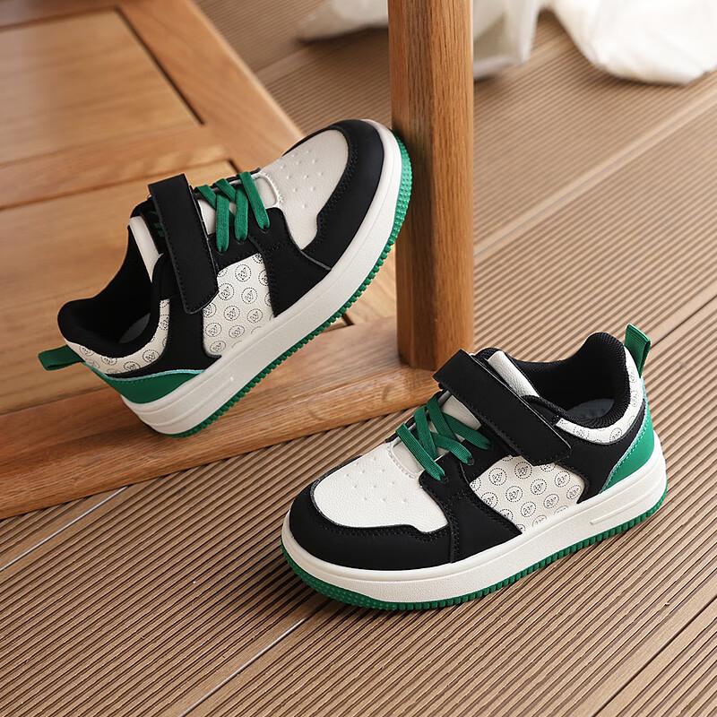Warrior Kids  WZ(CL)-0728 Leather Velcro Casual Shoes 30